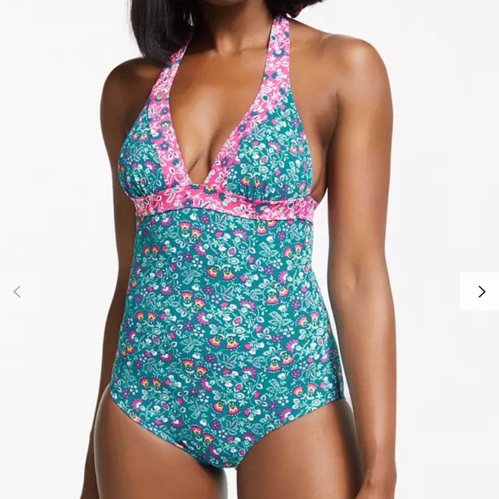 Boden Formentera Swimsuit, Jade size 8 LONG